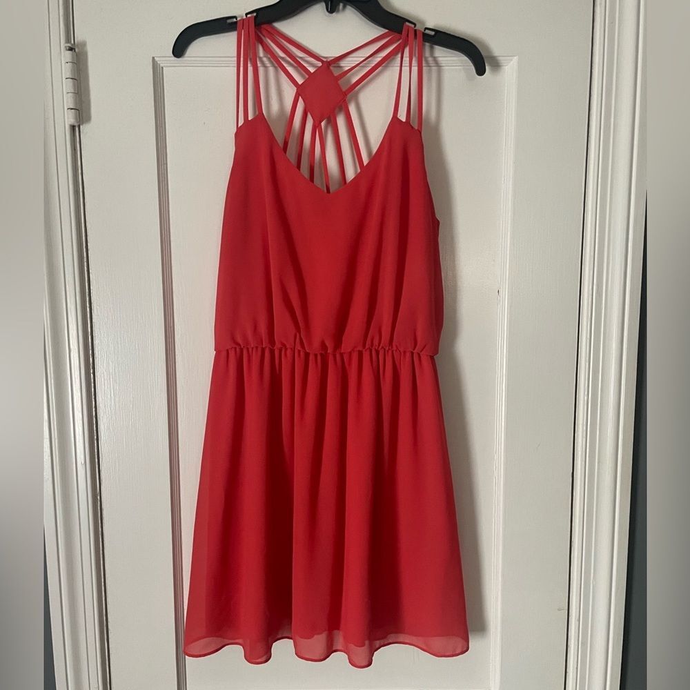 BCX Vibrant Coral Dress Size Large